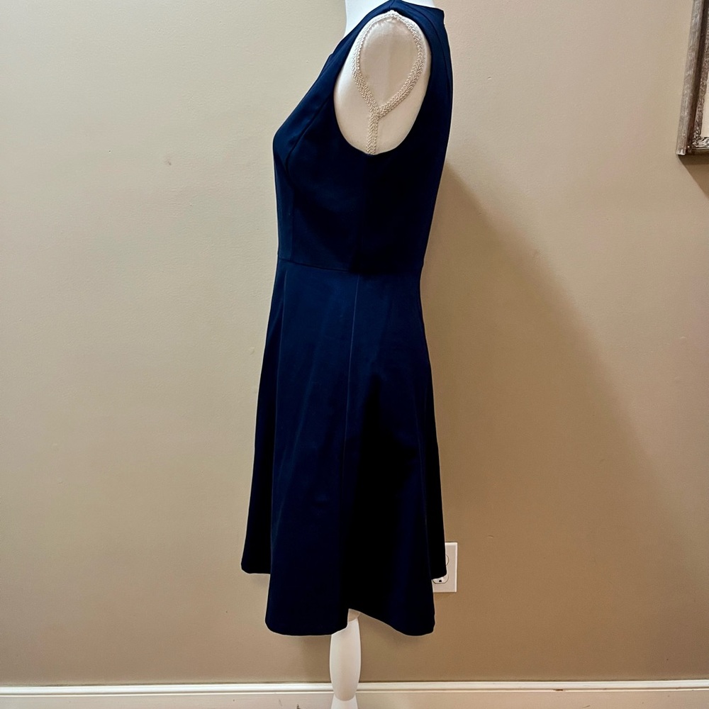 Draper James Navy Blue A line Dress Size 4 - Picture 4 of 8
